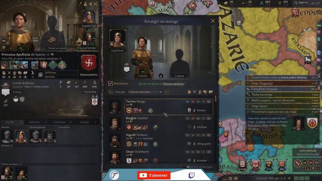Crusader Kings 3 Let's Play FR / Spartiate - Mods Sparte | #12 | Royal Court / Multijoueur смотреть онлайн