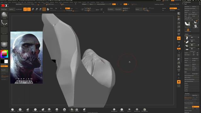 Live Sculpting, UV Maping And Painting Of TrapJaw(Masters Of The Universe) Dan Baker Concept Art