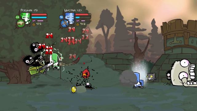 Castle Crashers кооператив #10 - Отвал башки смотреть онлайн