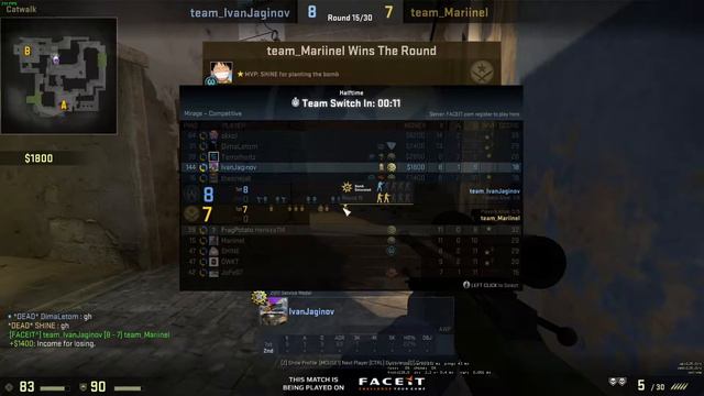 CSGO - Face It Premium Game Round 3 - Very Close Game! смотреть онлайн
