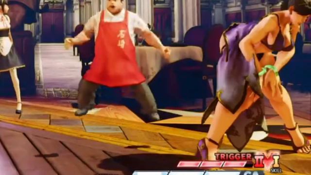 (Ryona) SFV Zangief Overpowers Chun Li Into Dizziness
