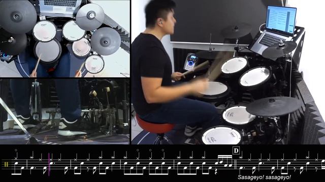 Shingeki No Kyojin OP3 (TV SIZE)| Linked Horizon| Sasageyo| Drum Cover| Raymond Goh смотреть онлайн