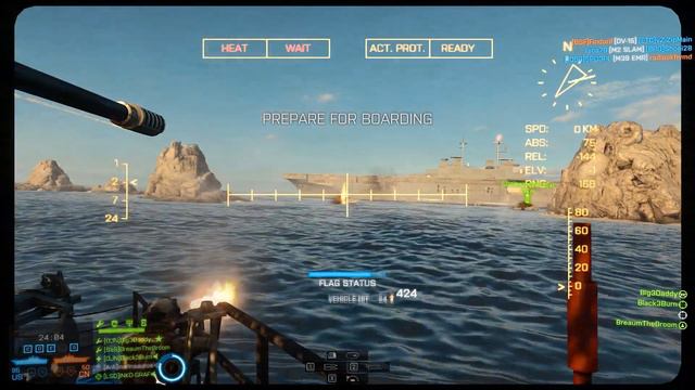 Battlefield 4: Carrier Assault on Wave Breaker 22-0 RCB Killstreak (PC, Ultra, 1080p) смотреть онлайн