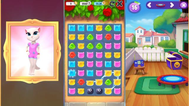 My Talking Angela 2 & 1 And My Talking Tom 2 💞 Challenge Which Game Is The Most Beautiful 🥰 Wow 😲