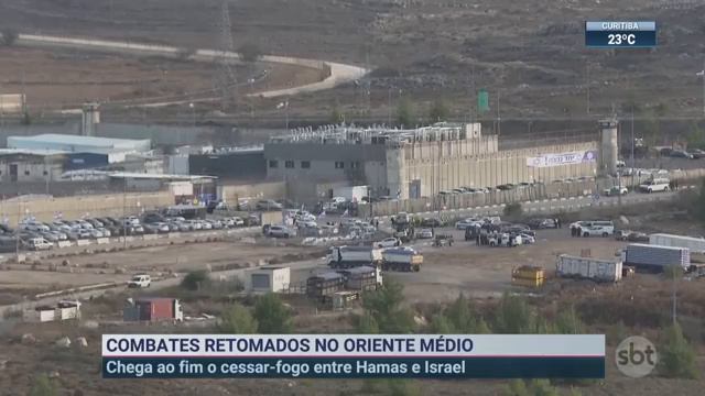 Com o fim do cessar-fogo guerra entre Israel e Hamas é reativada | SBT Brasil (01/12/23) смотреть онлайн