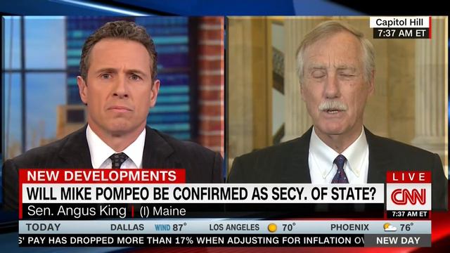 ANGUS KING FULL INTERVIEW WITH CHRIS CUOMO - NEW DAY (4/17/2018) смотреть онлайн