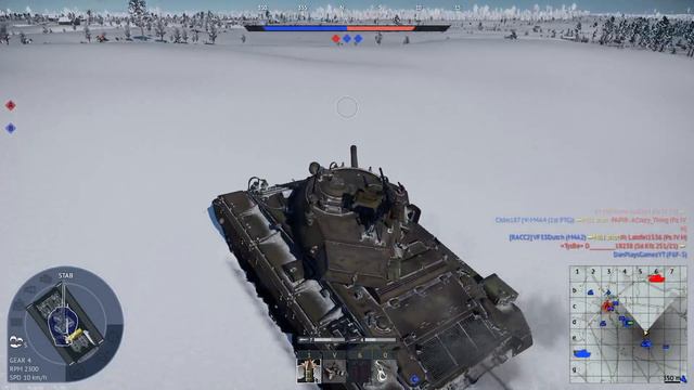War Thunder USA 3.7-BR M24 tank смотреть онлайн