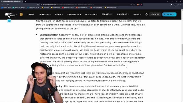 RIOT GAMES FINALLY LISTENED TO ME смотреть онлайн