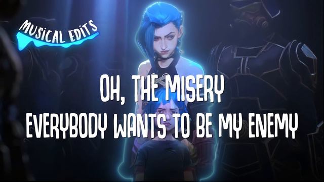 Imagine Dragons X JID - Enemy (Lyrics) | Arcane