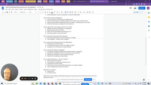 The Sticking Point Solution by Jay Abraham Review By Max Rock смотреть онлайн