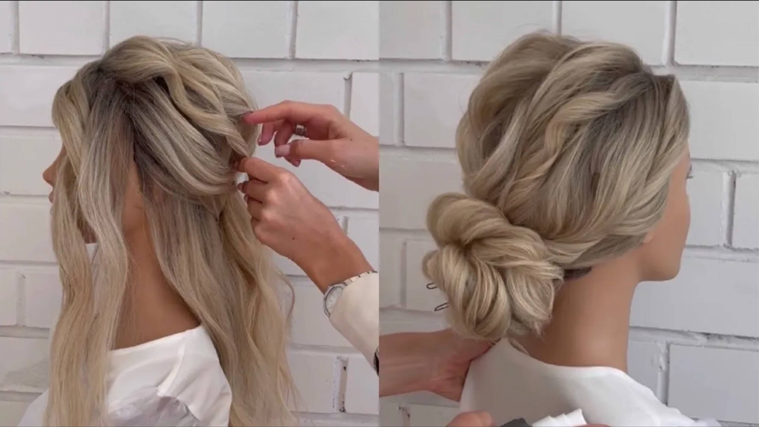 Быстрая техника создания объемного пучка с низкой посадкой смотреть онлайн