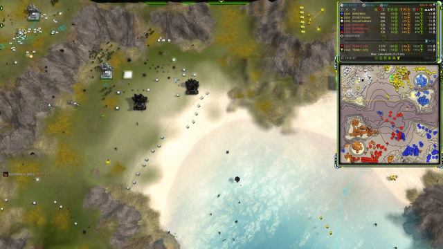 Supreme Commander [233] 3v3 Топовый игрок попал в окружение