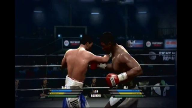 PS3 Fight Night Round 4 (Kondo Sands vs Muhammad Ali) смотреть онлайн