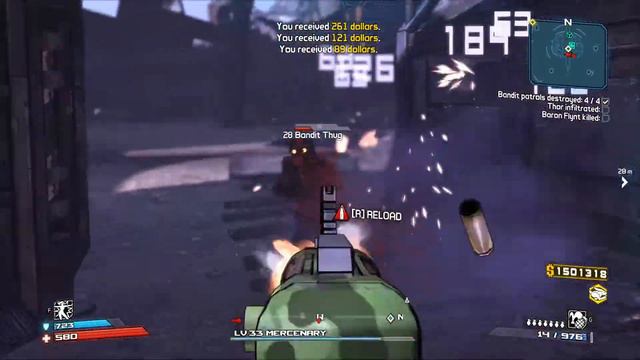 Borderlands GotY Enhanced Edition The Salt Flats, Baron Flynt Boss Fight смотреть онлайн
