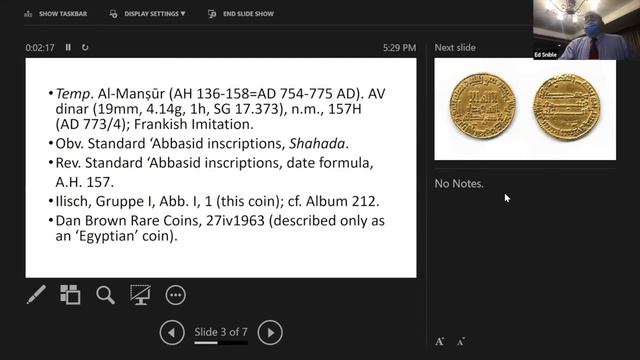 Robert Hoge:The Abbasid dinar of Al-Mansur issued by Charlemagne смотреть онлайн