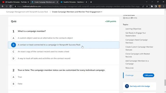 Campaign Management with Nonprofit Success Pack #salesforce #swadhinshrivastav #trails #project #cr смотреть онлайн