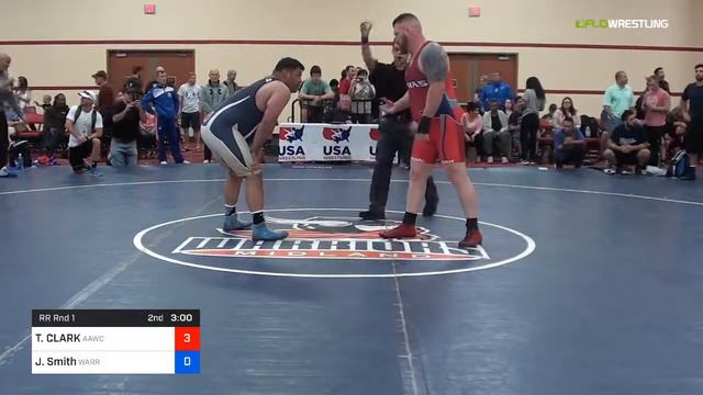 2018 Marine Corps US Open/Masters B Greco Roman 130 RR Rnd 1 - TRAVIS CLARK (AAWC) Vs. Josiah Smit смотреть онлайн