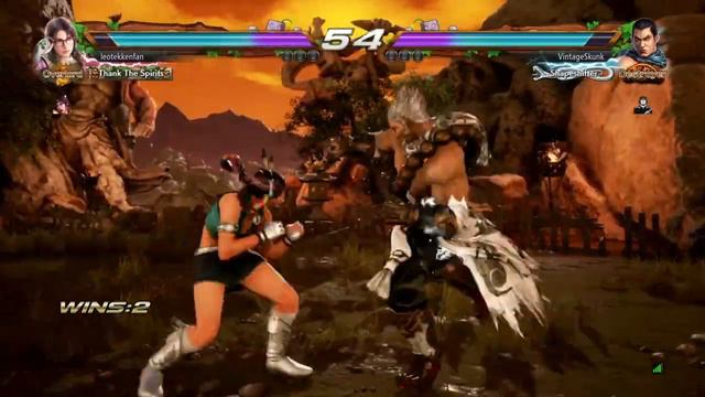 Tekken 7: leotekkenfan (Julia) vs VintageSkunk (Feng) смотреть онлайн