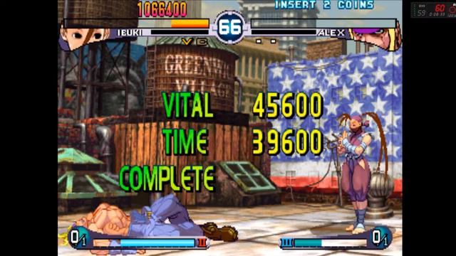 STREET FIGHTER III: SECOND IMPACT - (ARCADE) - [ IBUKI ] - HARDEST - PLAYTHROUGH смотреть онлайн