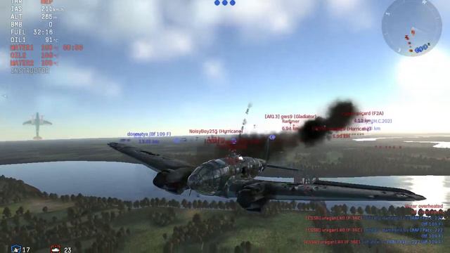 War Thunder He 111 H-3 (1.45) How Much Damage Can I Take? смотреть онлайн