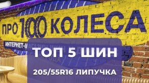ТОП 5 зимних фрикционных шин (липучка) в размере 205/55R16 от ПростоКолеса.РФ - сезон 2024/2025г.