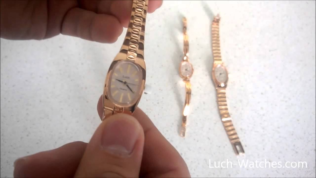 Обзор женских золотых часов Луч смотреть онлайн