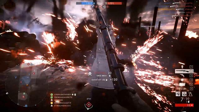 Battlefield 1 Game Play 200% damage hard-core server: Recluse719 смотреть онлайн