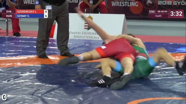 Qual. GR - 68 kg: L. SZERENCSES (SVK) v. C. SZINAY (HUN) смотреть онлайн