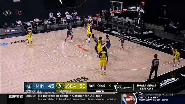Breanna Stewart vs MINN 21 PTS 9.22.20 смотреть онлайн