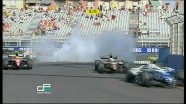 GP2 Valencia- Mortara idiotic move смотреть онлайн