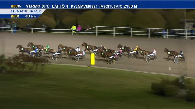 Vermon Toto65-ravit 21.10.2015 - Lähtö 4 смотреть онлайн