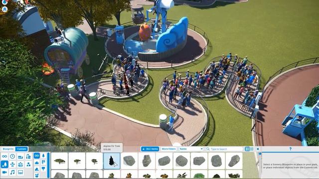 "New Park Eating Area WOW" - Planet Coaster Ep. 7 смотреть онлайн