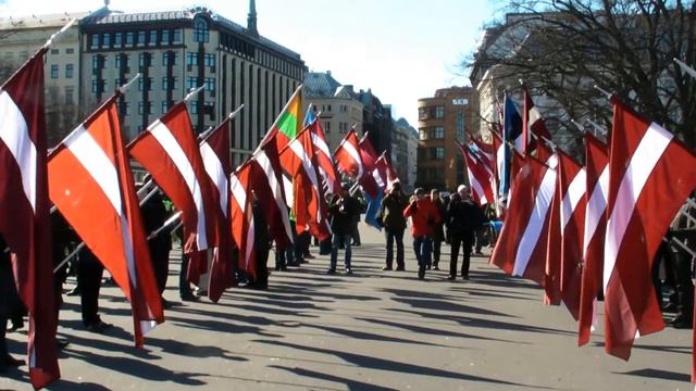 Leģionāru diena Rīgā. Ziedi piemiņai. 2011.03.16 смотреть онлайн