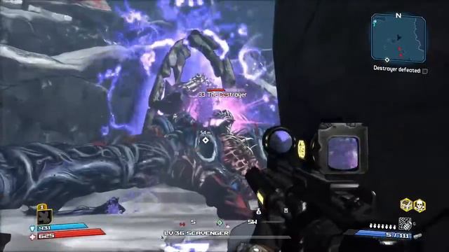 (SPOILERS) Borderlands GOTY Enhanced - Hunter Class: Vault Monster Fight and Ending Cinematic смотреть онлайн