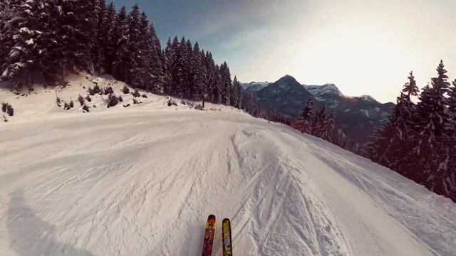 Skiing The HOME RUN At SUNSET! Zauchensee, Austria 4K SKI POV