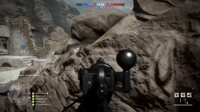 Battlefield 1 - Long range rocket launcher hit смотреть онлайн
