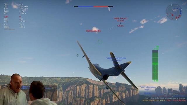 POV:You get your first AA missile | F9F-8 Experience | War Thunder смотреть онлайн