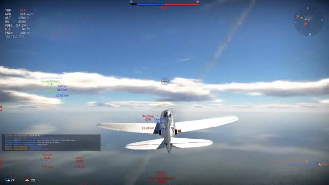 War Thunder - RB - P-47N-15 Thunderbolt first flight! 3 quick kills! смотреть онлайн