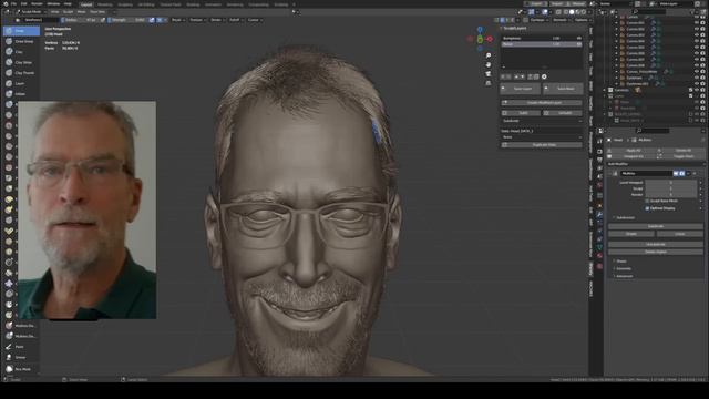 Ton Roosendaal 3D Portrait Made with Blender смотреть онлайн