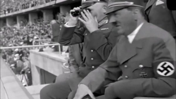 Adolf Hitler high on drugs at the German Olympic Games