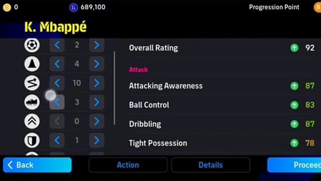 101 Rated Standard K.MBAPPE Max Traning Tutorial eFootball 2024 Mobile смотреть онлайн