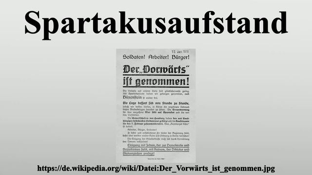 Spartakusaufstand смотреть онлайн