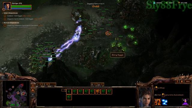 Starcraft 2 Heart of the Swarm Planet Char Mission 1 Domination - HARD смотреть онлайн