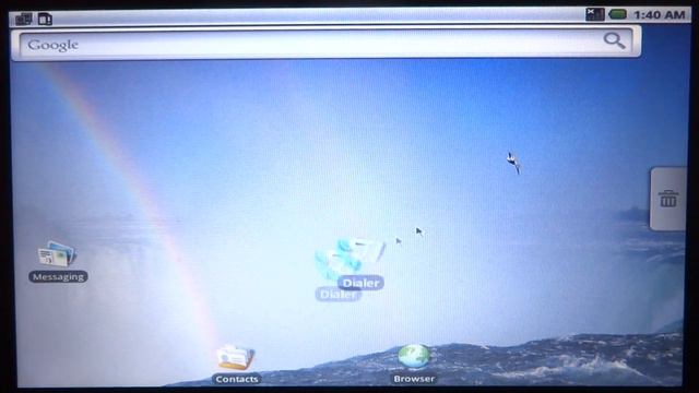 Android x86 1.6 Donut running on PC смотреть онлайн
