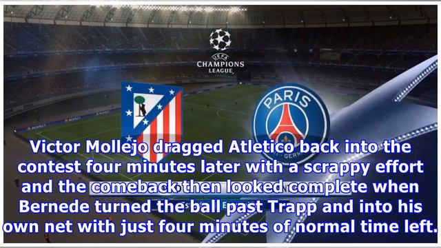Paris Saint-Germain vs. Atletico Madrid смотреть онлайн
