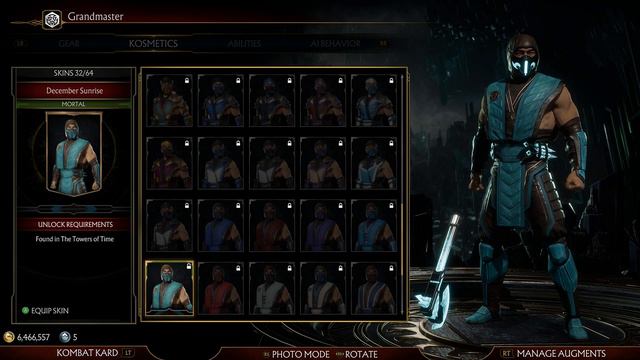 Mortal Kombat 11 - Sub-Zero All Skins, Intros & Victory Poses (4K 60FPS) смотреть онлайн