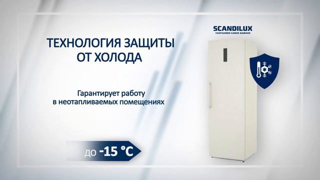 Обзор морозильника Scandilux FN 711 E12 B смотреть онлайн