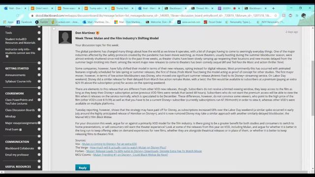 ENGL 1302 (21003) Blackboard Collaborate Session #3 (September 10th, 2020) смотреть онлайн