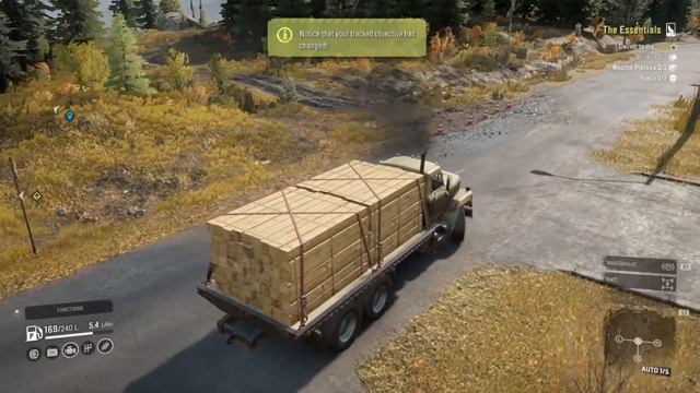 SnowRunner - Fleetstar F2070A Wooden Plank Delivery - SUPER challenging road смотреть онлайн