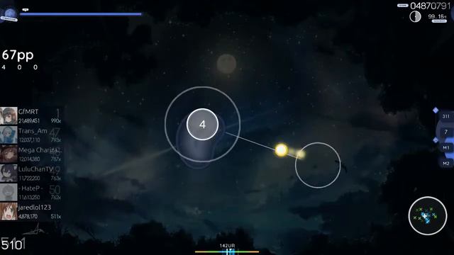 Osu! Shimotsuki Haruka - Mahiru no Tsuki [Moonlight] FC смотреть онлайн